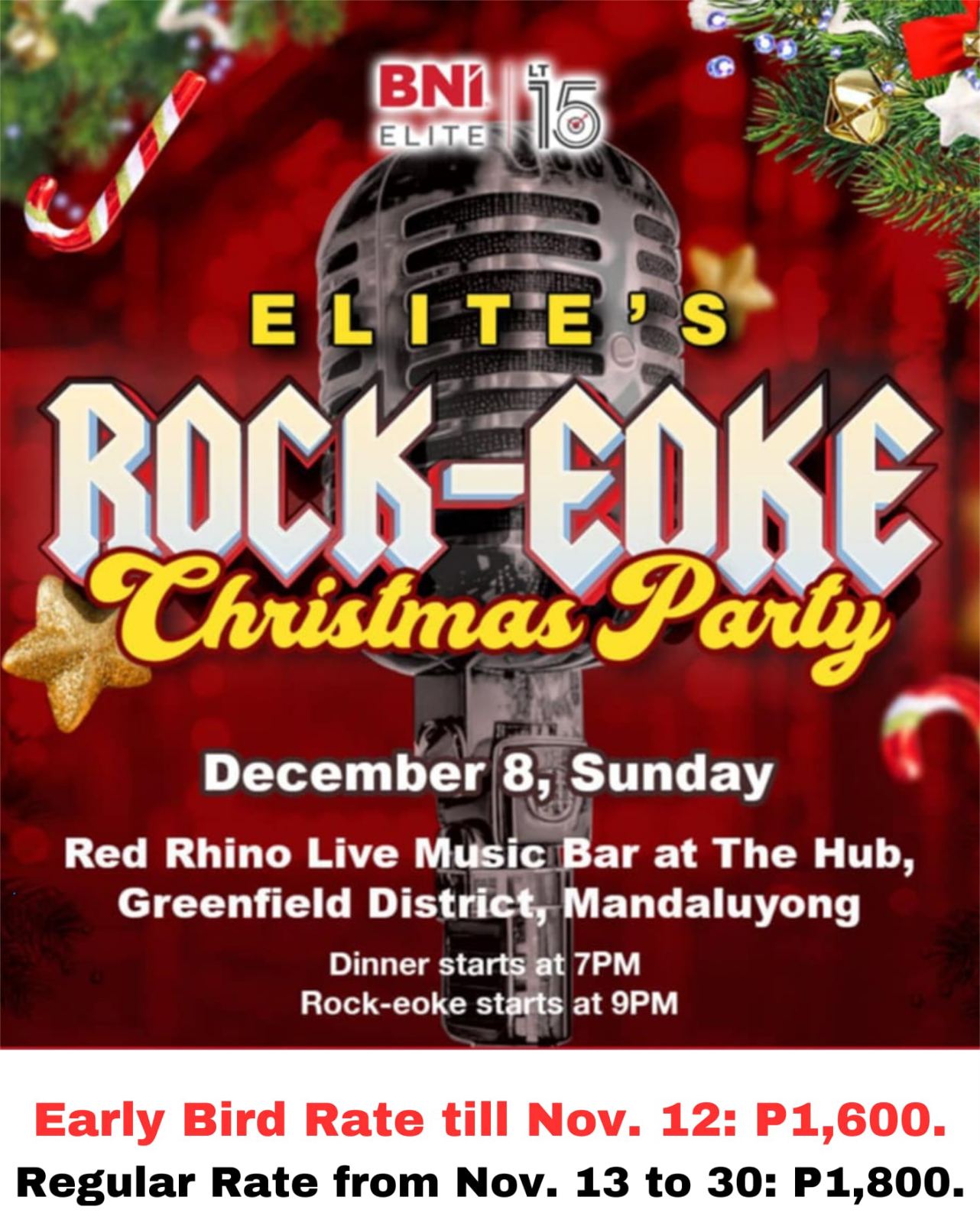 ELITE’s Rockeoke Xmas Party